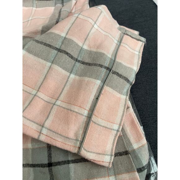 Womens Cupcakes and Cashmere Pink Gray Plaid PJ Lounge Set Large NWT - Picture 8 of 12
